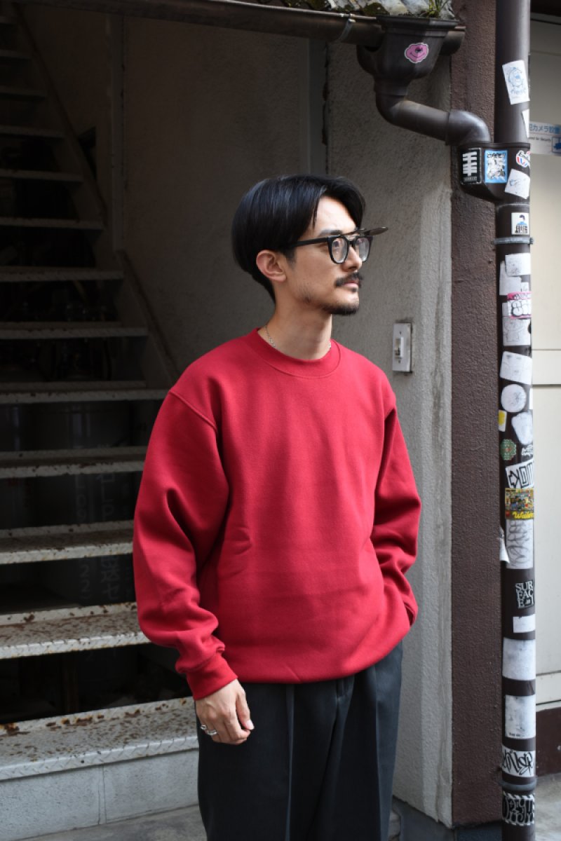 画像15: [NEW] BAYSIDE crew neck sweat shirt -MADE IN USA-（CARDINAL） (15)