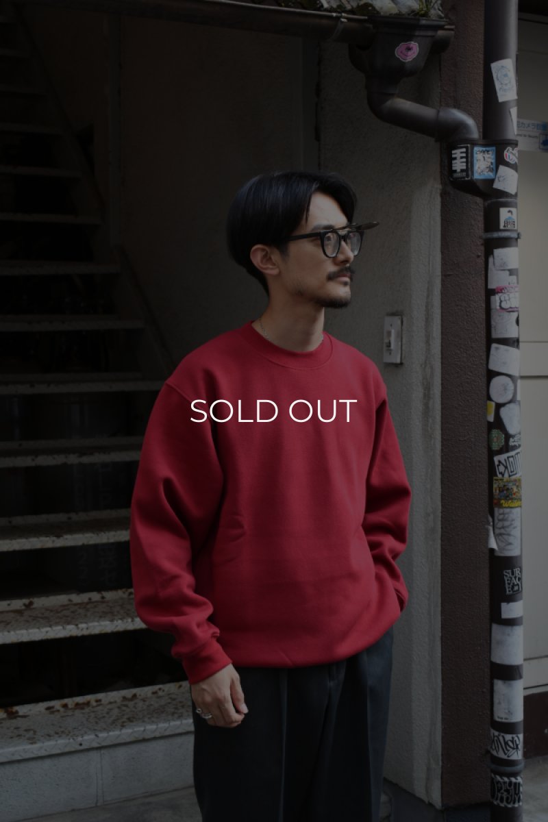 画像15: [NEW] BAYSIDE crew neck sweat shirt -MADE IN USA-（CARDINAL） (15)