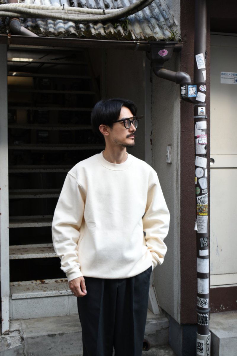 画像15: [NEW] BAYSIDE crew neck sweat shirt -MADE IN USA-（CREAM） (15)