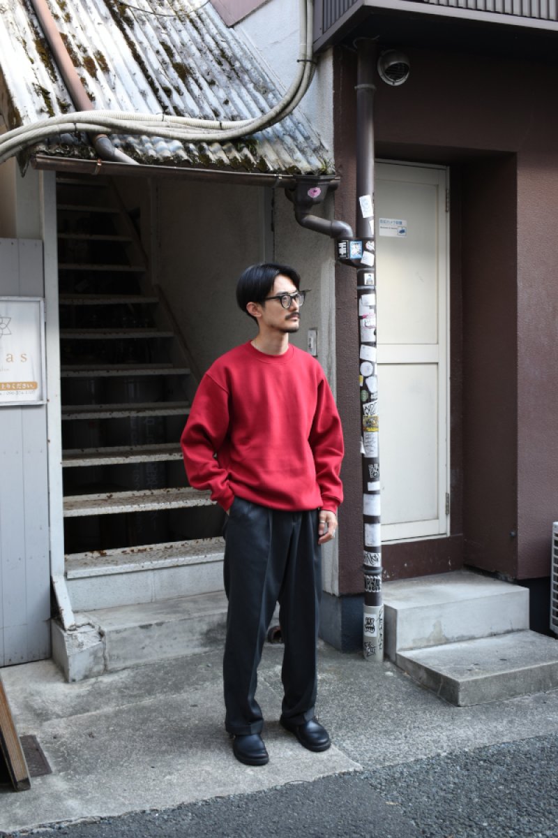 画像16: [NEW] BAYSIDE crew neck sweat shirt -MADE IN USA-（CARDINAL） (16)