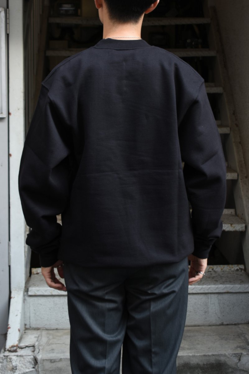 画像14: [NEW] BAYSIDE crew neck sweat shirt -MADE IN USA-（BLACK） (14)