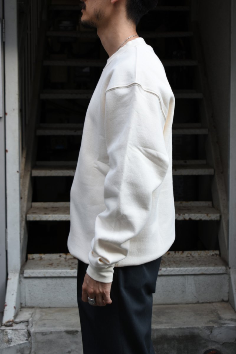 画像13: [NEW] BAYSIDE crew neck sweat shirt -MADE IN USA-（CREAM） (13)