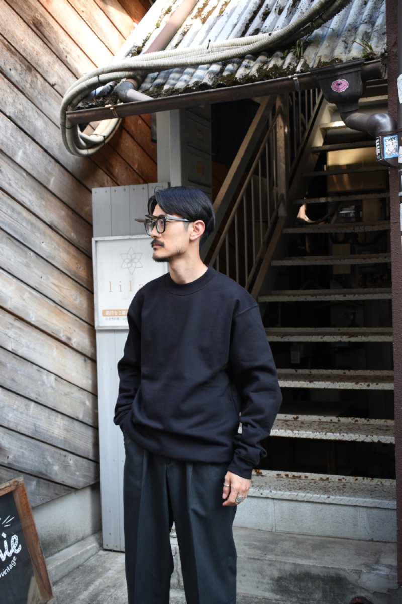 画像15: [NEW] BAYSIDE crew neck sweat shirt -MADE IN USA-（BLACK） (15)