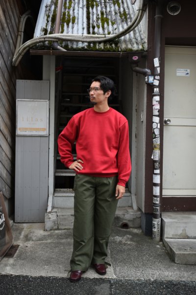 画像2: [NEW] BAYSIDE crew neck sweat shirt -MADE IN USA-（CARDINAL）