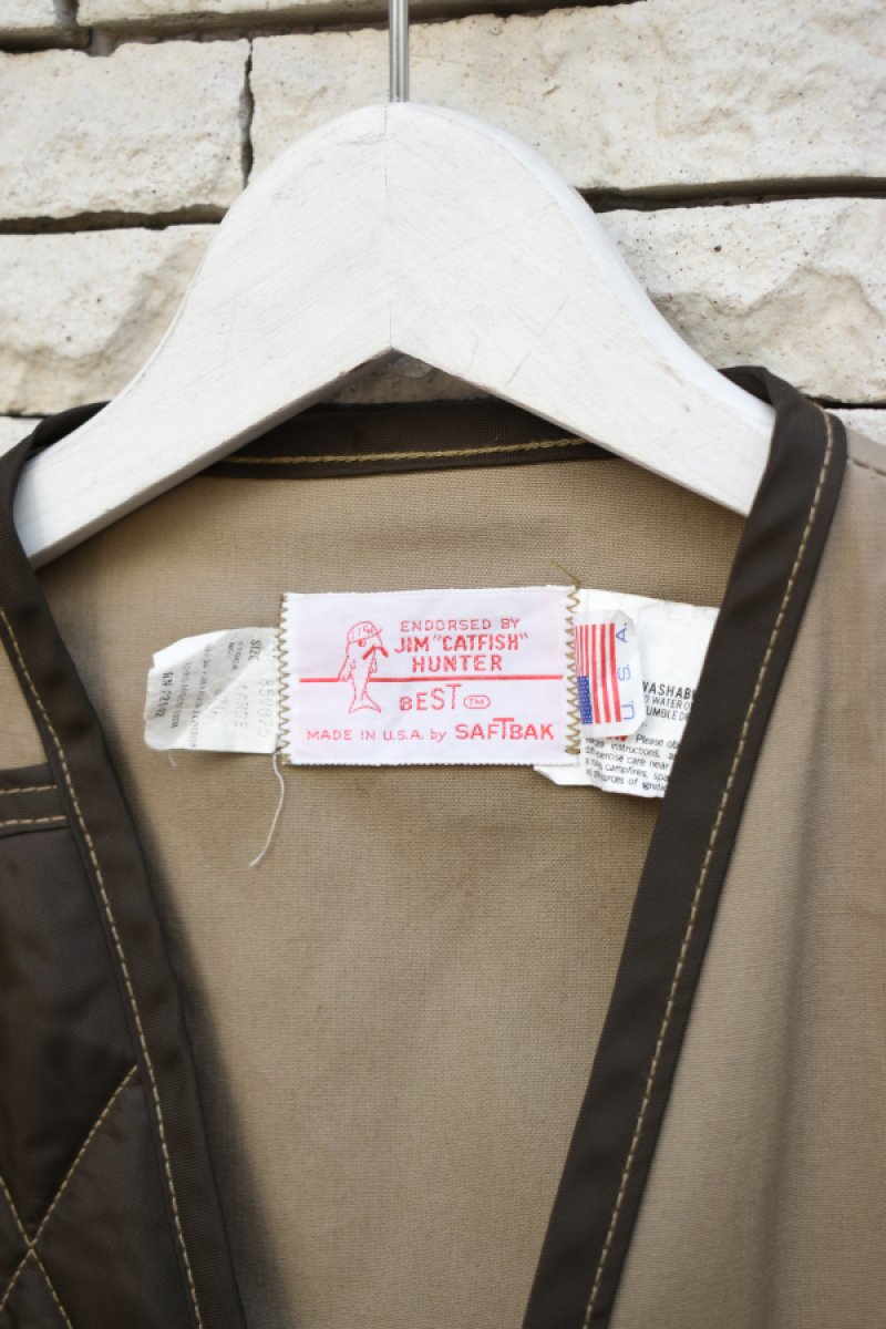 画像4: 70-80's JIM "CATFISH" HUNTER by SAFTBAK hunting vest (4)