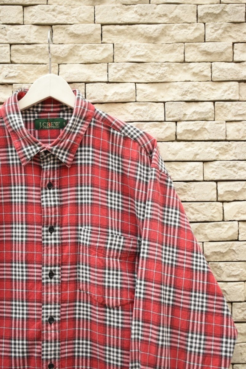 画像2: 90's J.CREW check flannel shirt -MADE IN USA- (2)