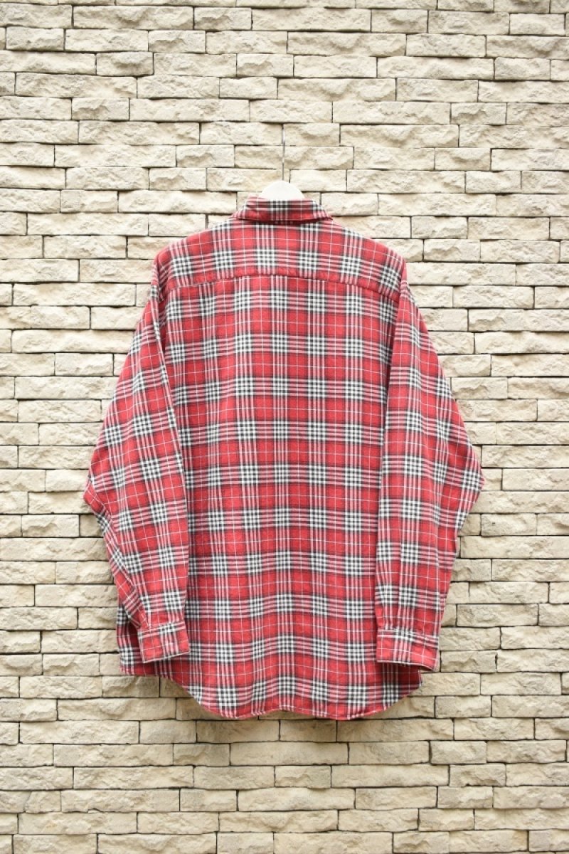 画像8: 90's J.CREW check flannel shirt -MADE IN USA- (8)