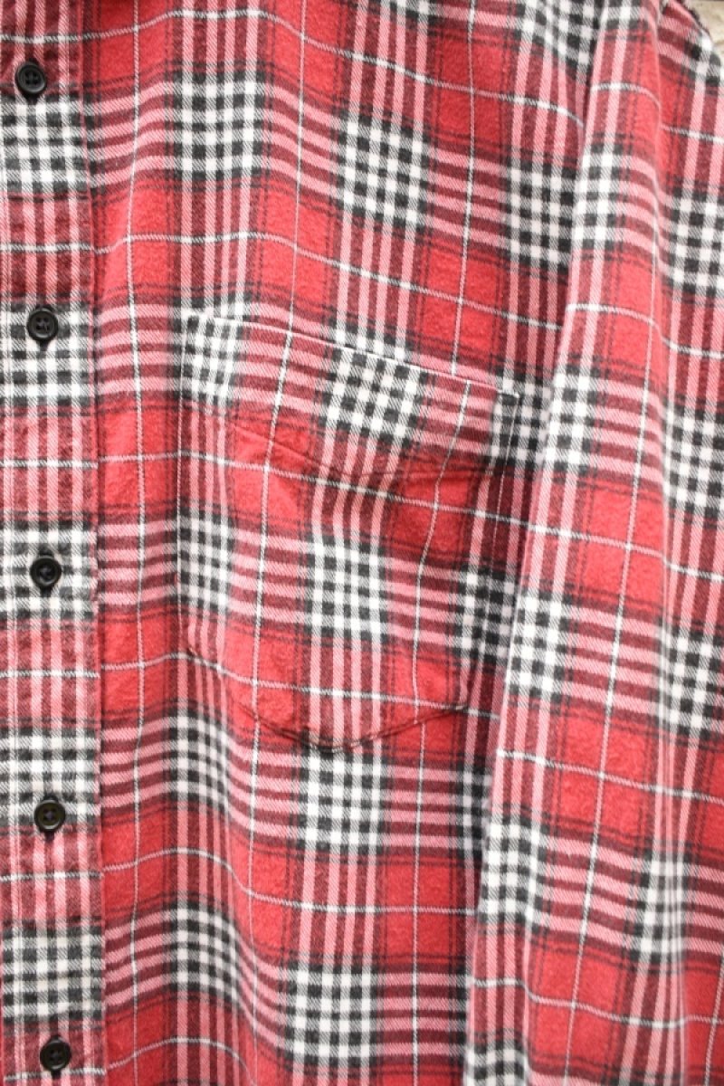 画像7: 90's J.CREW check flannel shirt -MADE IN USA- (7)