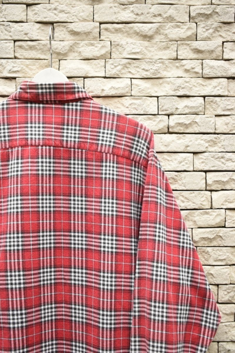 画像9: 90's J.CREW check flannel shirt -MADE IN USA- (9)
