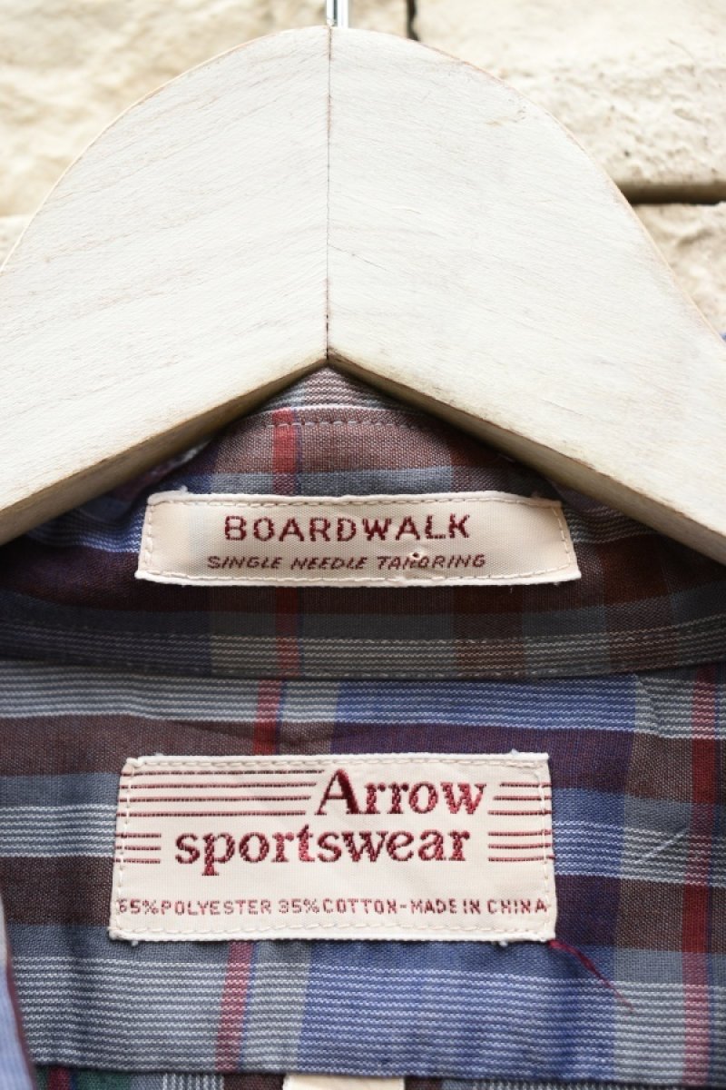 画像6: 80's ARROW check L/S shirt (6)