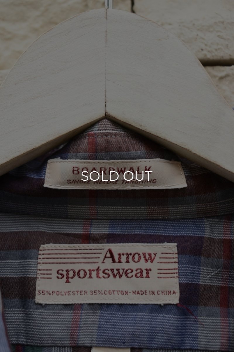 画像6: 80's ARROW check L/S shirt (6)