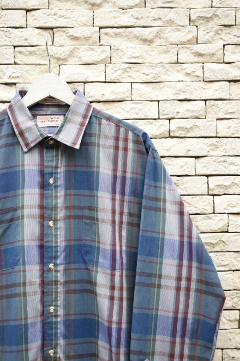 画像2: 80's ARROW check L/S shirt (2)