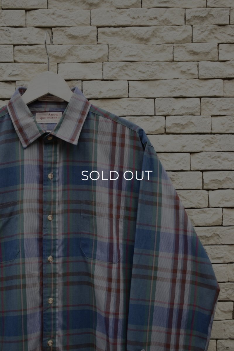 画像2: 80's ARROW check L/S shirt (2)