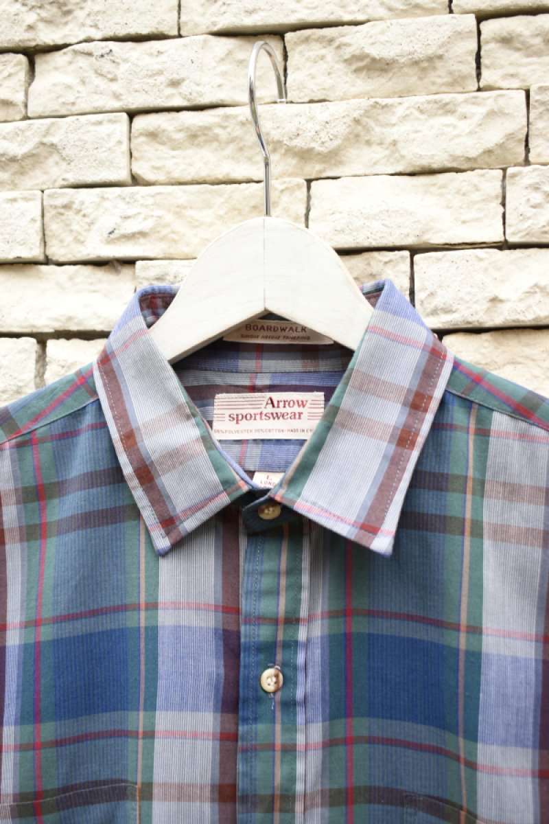 画像4: 80's ARROW check L/S shirt (4)