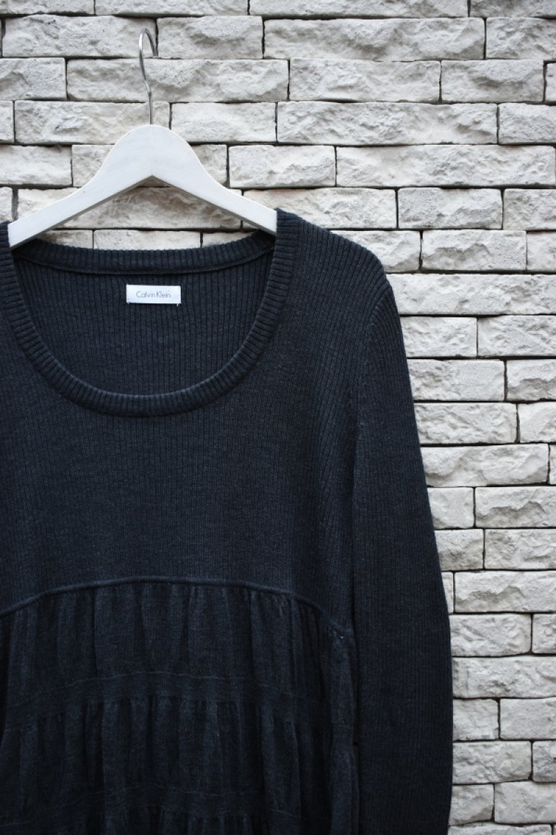 画像2: Calvin Clein acrylic knit one-piece (2)