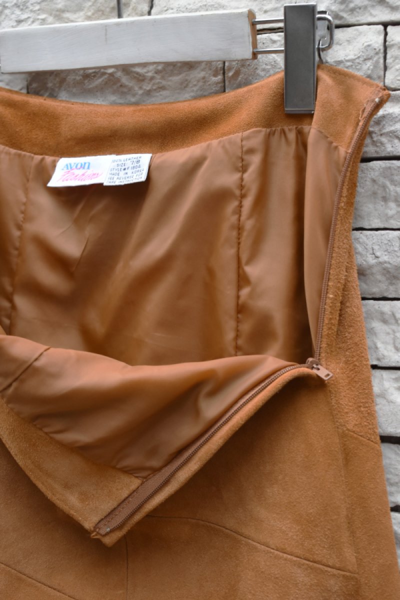 画像7: 80's Avon Fashions suede long skirt (7)