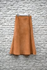 画像1: 80's Avon Fashions suede long skirt (1)