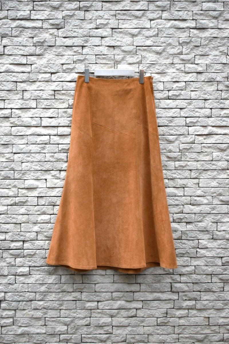 画像1: 80's Avon Fashions suede long skirt (1)