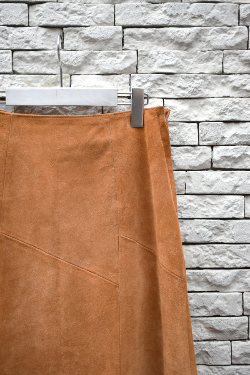 画像2: 80's Avon Fashions suede long skirt (2)