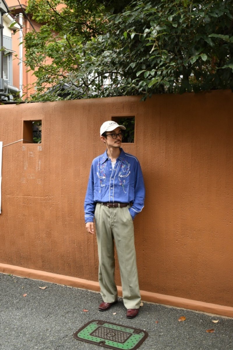 画像16: 60-70's summer wool slacks (16)