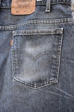 画像19: 90's Levi's 517 black denim pants -MADE IN USA- (19)