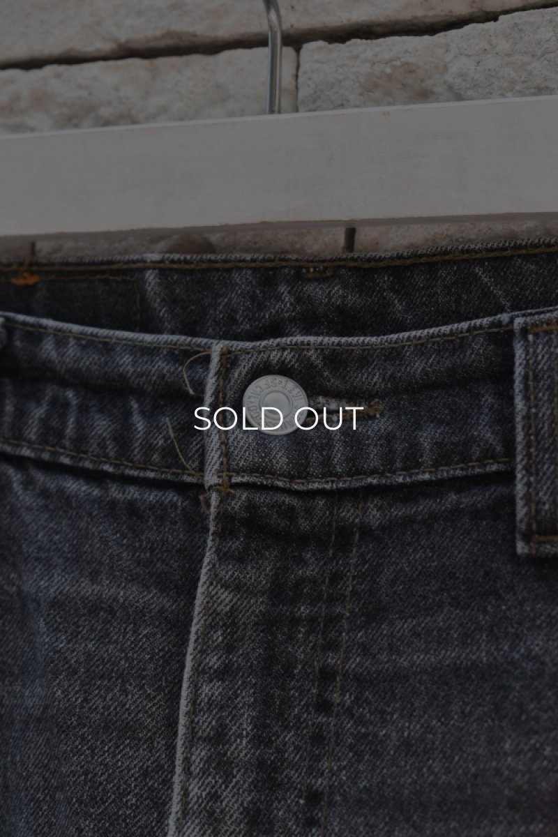 画像5: 90's Levi's 517 black denim pants -MADE IN USA- (5)