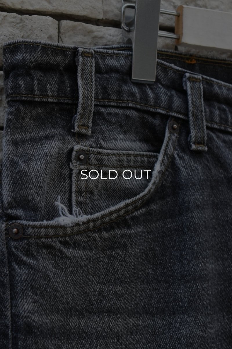画像6: 90's Levi's 517 black denim pants -MADE IN USA- (6)