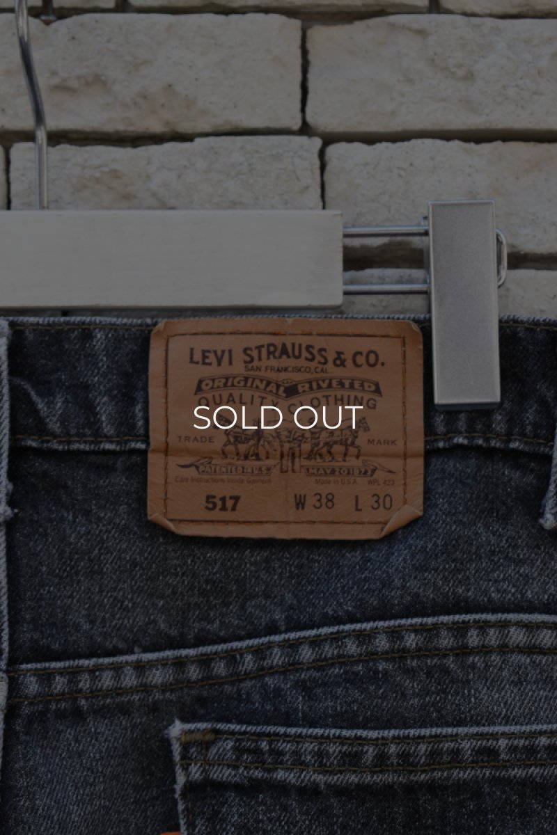 画像17: 90's Levi's 517 black denim pants -MADE IN USA- (17)