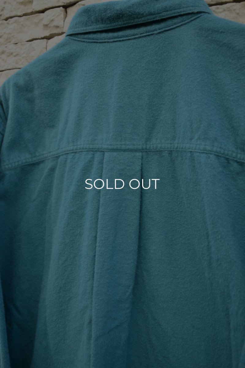 画像12: 80's L.L.Bean chamois cloth shirt -made in USA- (12)