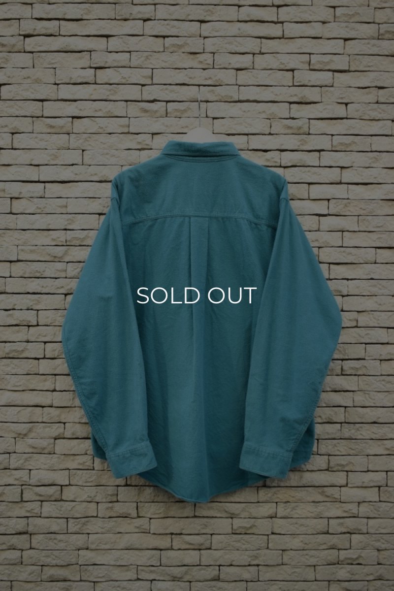 画像9: 80's L.L.Bean chamois cloth shirt -made in USA- (9)