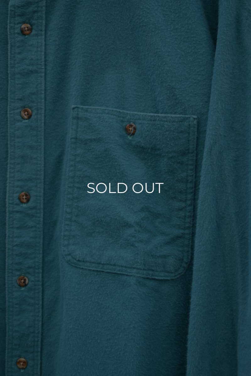 画像7: 80's L.L.Bean chamois cloth shirt -made in USA- (7)