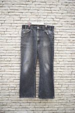画像1: 90's Levi's 517 black denim pants -MADE IN USA- (1)