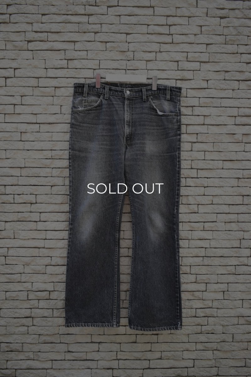 画像1: 90's Levi's 517 black denim pants -MADE IN USA- (1)