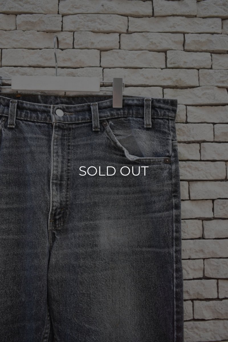 画像2: 90's Levi's 517 black denim pants -MADE IN USA- (2)