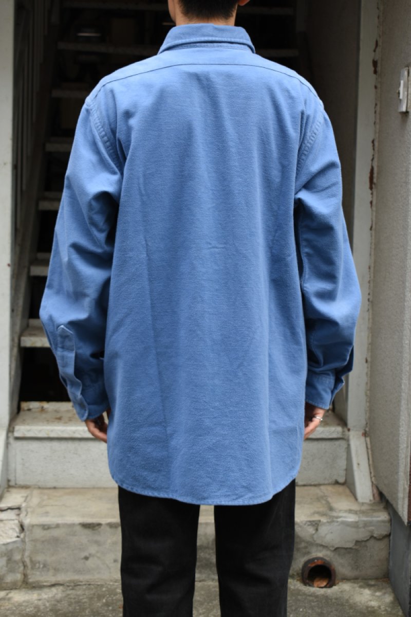 画像19: 80's L.L.Bean chamois cloth shirt -made in USA- (19)