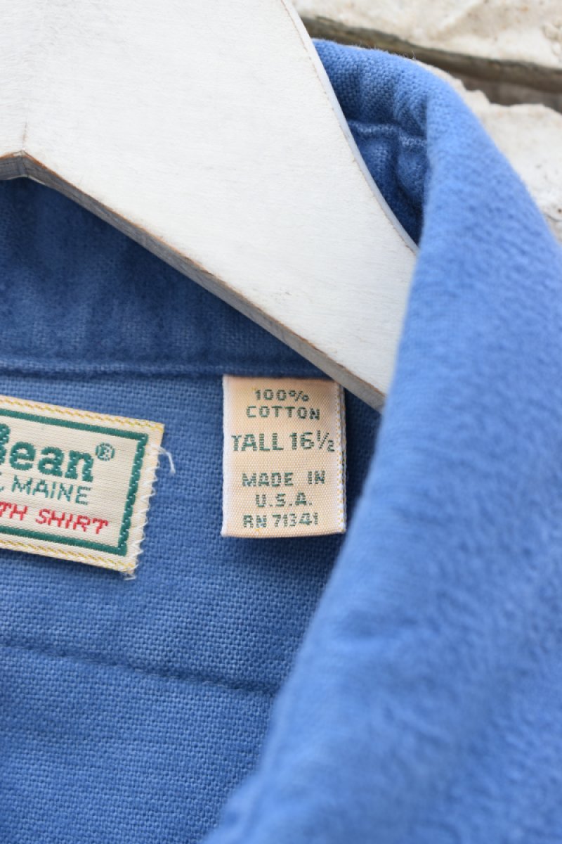 画像6: 80's L.L.Bean chamois cloth shirt -made in USA- (6)