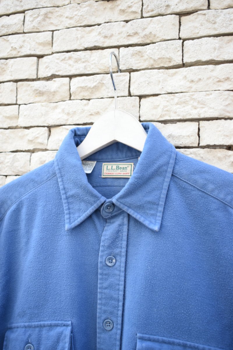 画像4: 80's L.L.Bean chamois cloth shirt -made in USA- (4)