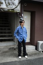 画像21: 80's L.L.Bean chamois cloth shirt -made in USA- (21)
