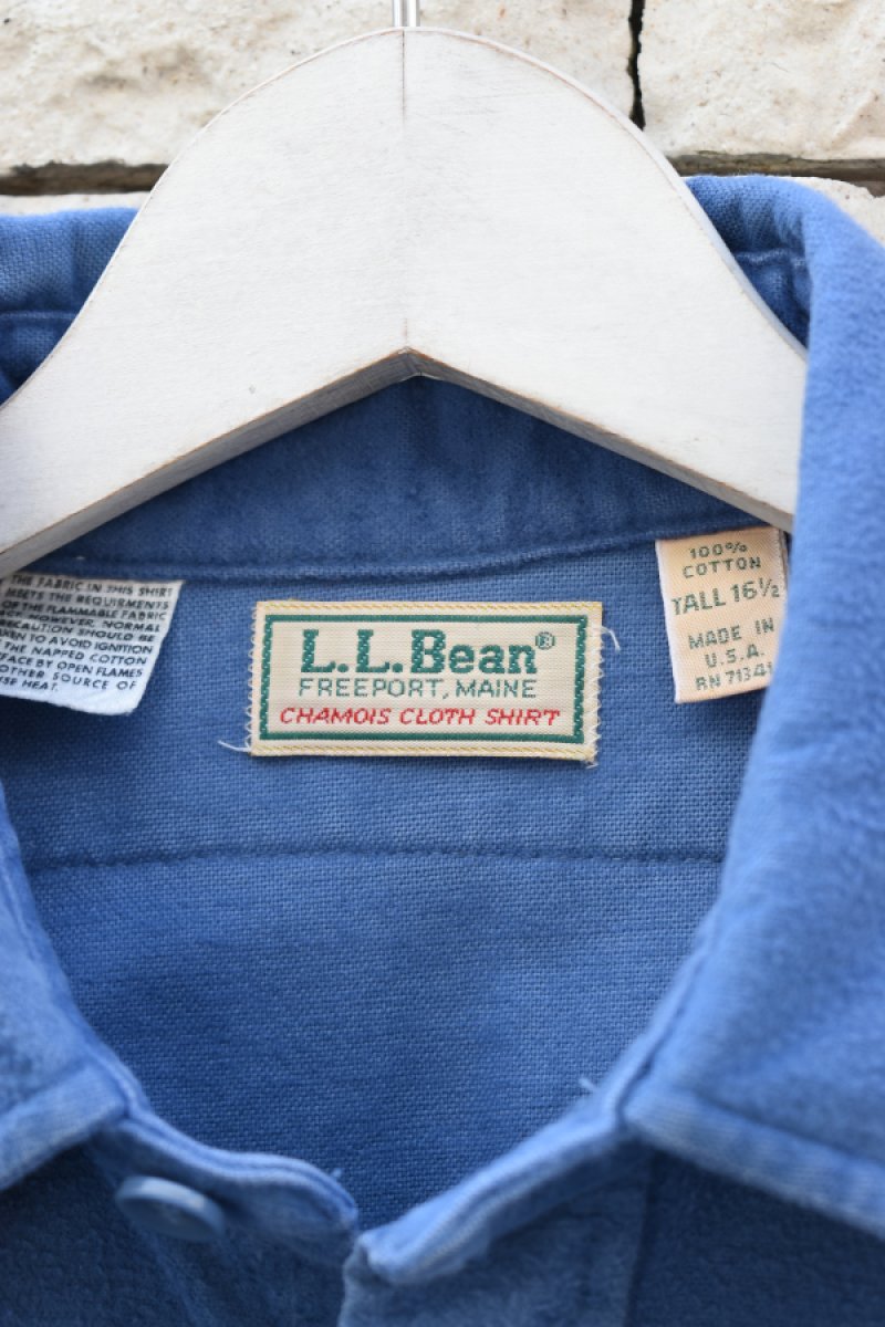 画像5: 80's L.L.Bean chamois cloth shirt -made in USA- (5)