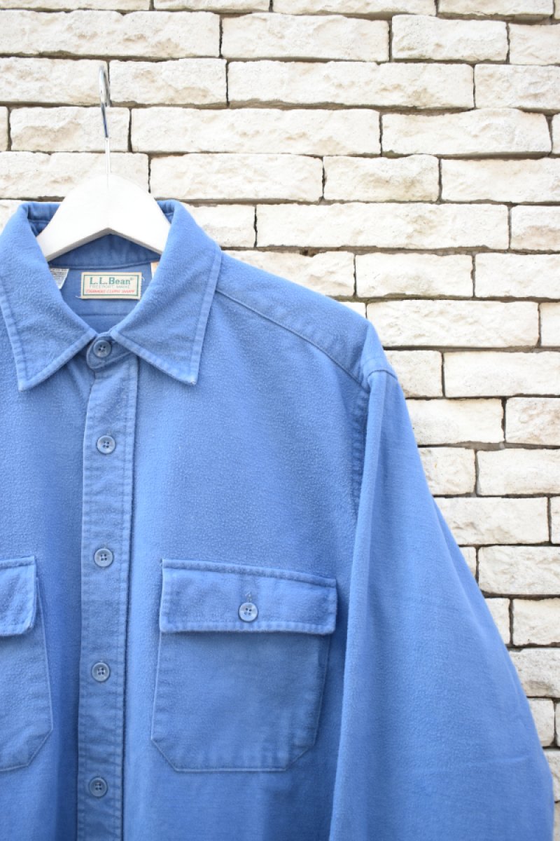画像2: 80's L.L.Bean chamois cloth shirt -made in USA- (2)