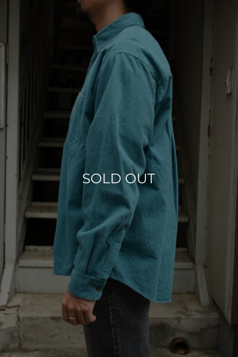 画像14: 80's L.L.Bean chamois cloth shirt -made in USA- (14)