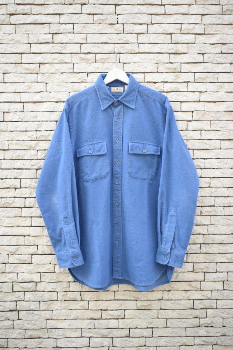 画像1: 80's L.L.Bean chamois cloth shirt -made in USA- (1)