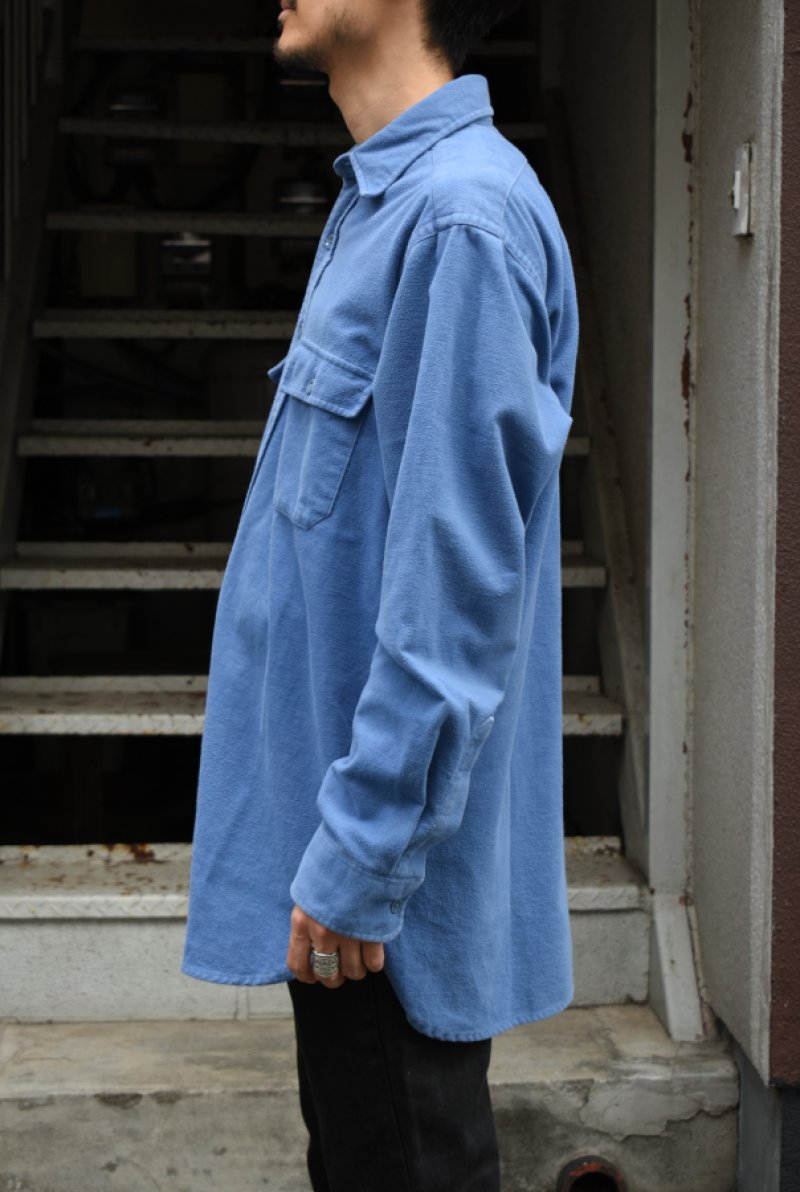 画像18: 80's L.L.Bean chamois cloth shirt -made in USA- (18)