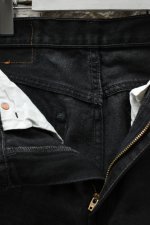 画像7: 90's Levi's 517 black denim pants -MADE IN USA- (7)
