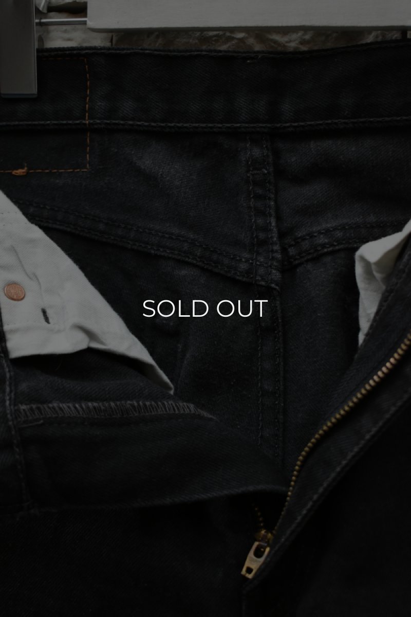画像7: 90's Levi's 517 black denim pants -MADE IN USA- (7)