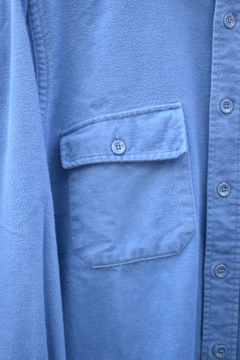 画像7: 80's L.L.Bean chamois cloth shirt -made in USA- (7)