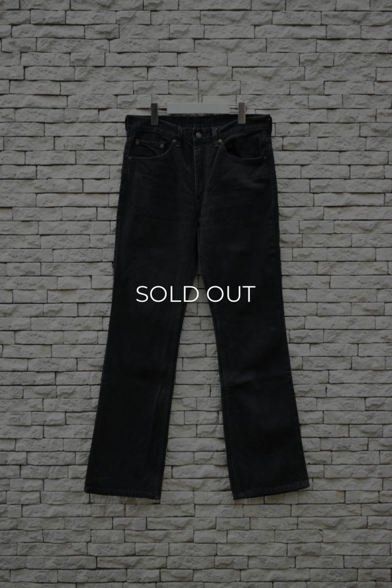 画像1: 90's Levi's 517 black denim pants -MADE IN USA- (1)