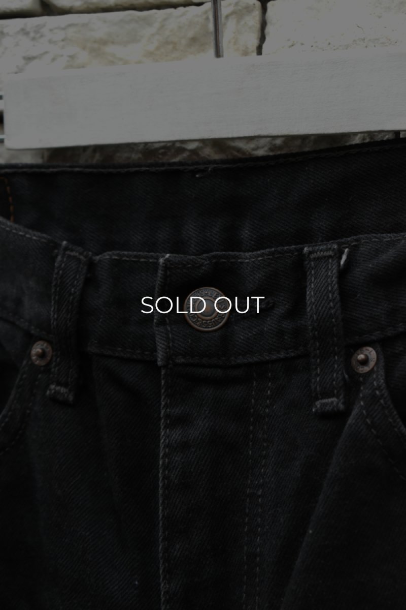 画像5: 90's Levi's 517 black denim pants -MADE IN USA- (5)