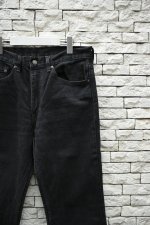 画像2: 90's Levi's 517 black denim pants -MADE IN USA- (2)