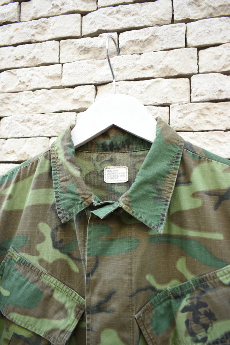 画像5: 70's US ARMY JUNGLE FATIGUE jacket -ERDL Camouflage Pattern-  (5)